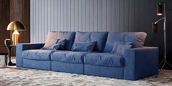 Синий диван в интерьере-16, Диван Элизиум